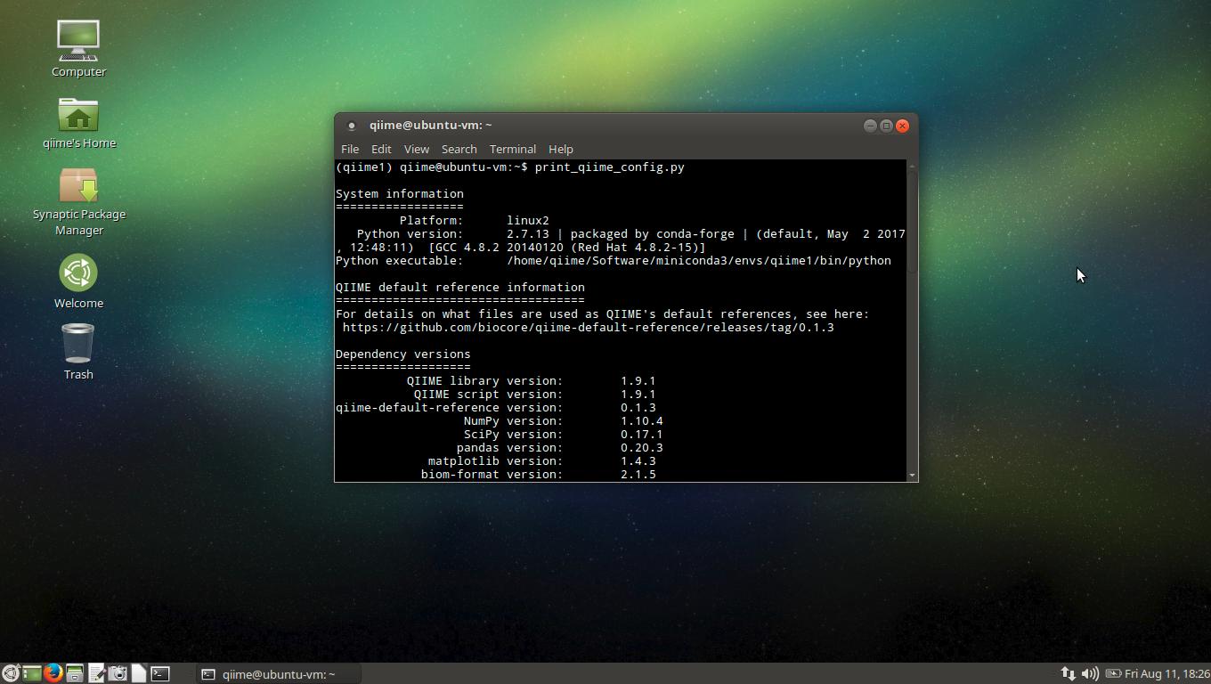 An (unofficial) VirtualBox image for QIIME 1