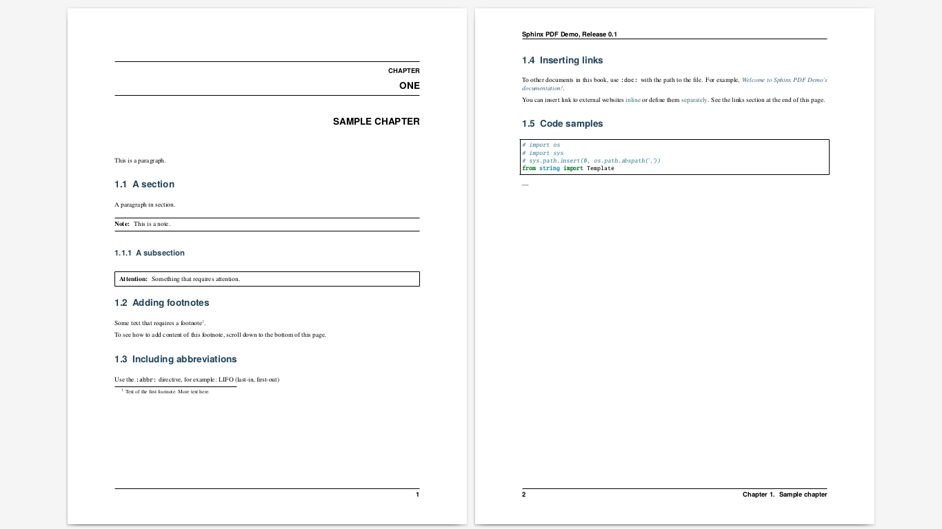 Generate PDF in a Sphinx Project Using LaTeX on Linux