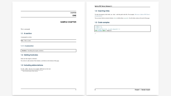 Generate PDF in a Sphinx Project Using LaTeX on Linux