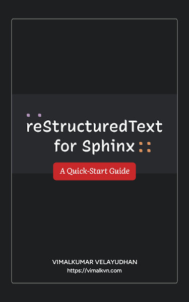 Cover of reStructuredText for Sphinx